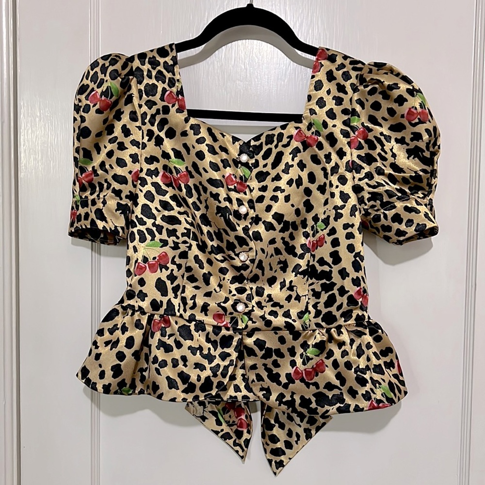Two pieces animal print set